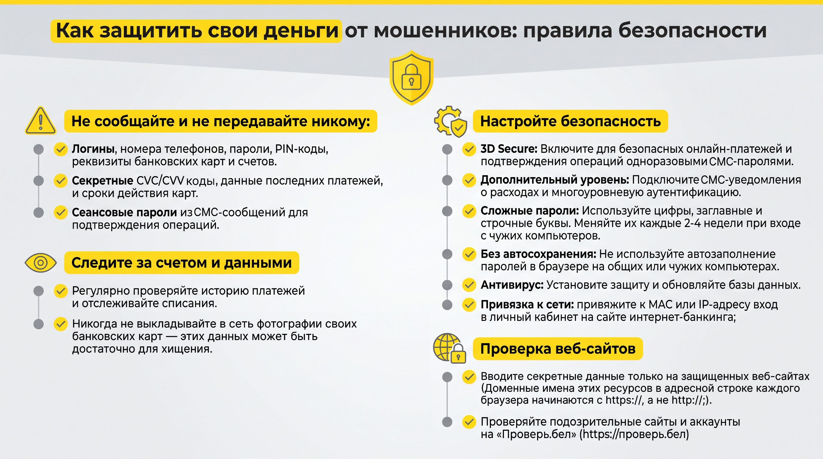 Как защитить деньги от мошенников: памятка